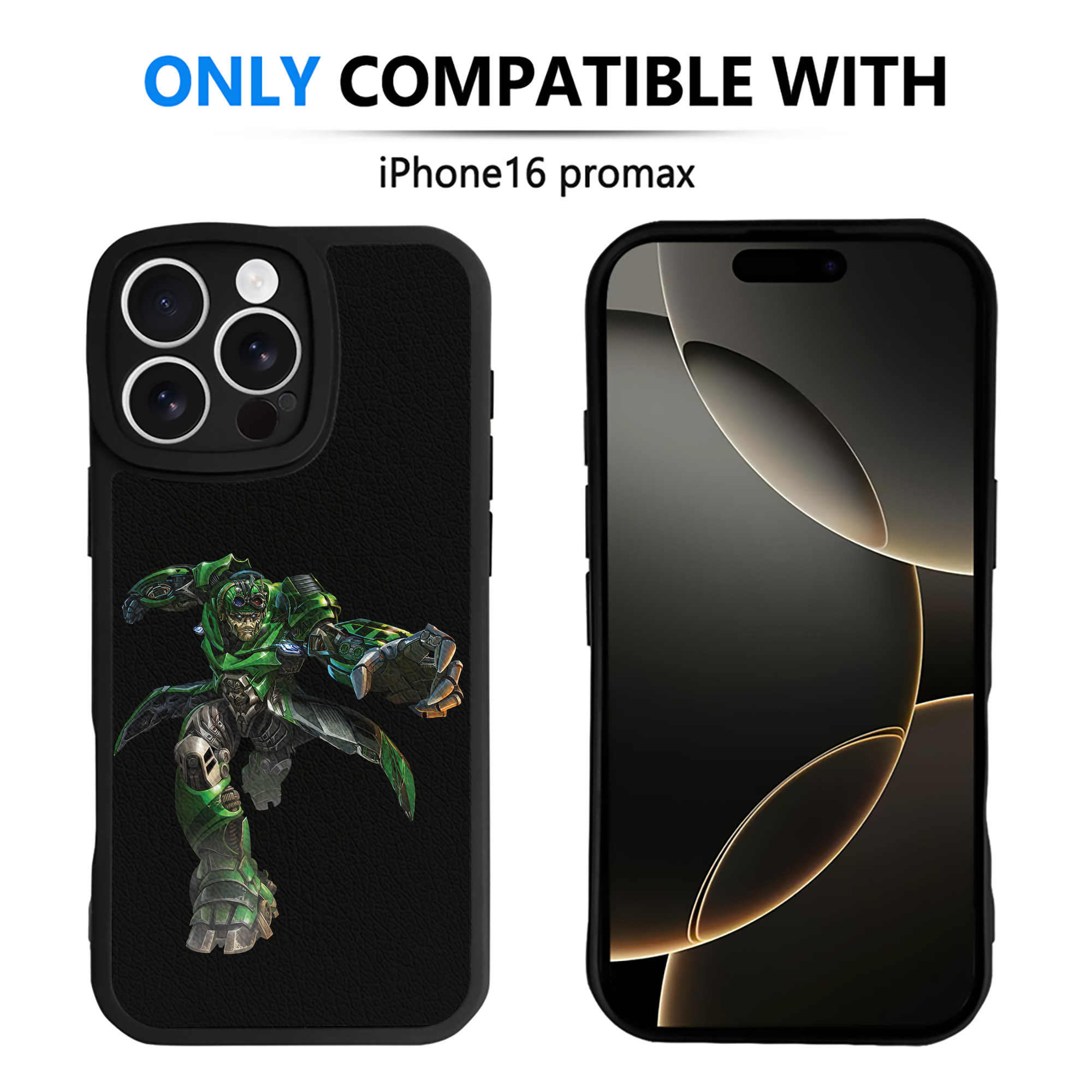 （画像用） Transformers トランスフォーマー 【iPhone 16シリーズ対応】シリコンスマホケース（レザー調） 材質：シリコン